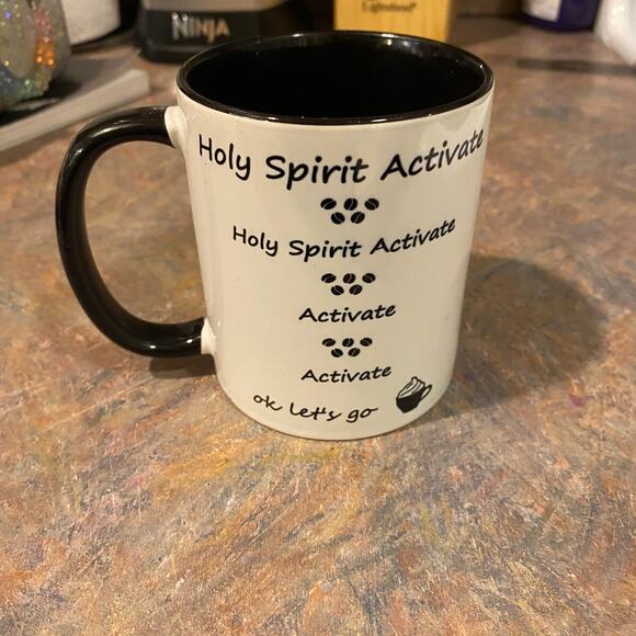 HOLY SPIRIT ACTIVATE Let’s Go !!! Coffee Mug Religion Fellowship Christian Gift - Picture 2 of 6